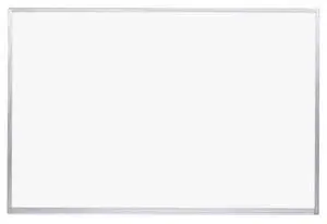 Ghent M2-48-4 Non-Magnetic Whiteboard with Aluminum Frame - 96.63" x 48.47" - White Surface, Satin Aluminum Frame
