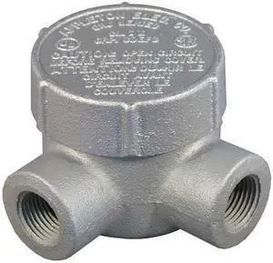 APPLETON ELECTRIC GRJL50 Conduit Outlet Body,Iron,L