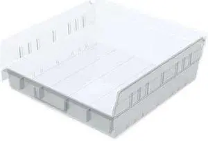 AKRO-MILS 30170SCLAR Clear Shelf Bin, 11-5/8"L x 11-1/8"W x 4"H, Inside Width: