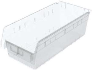 AKRO-MILS 30088SCLAR 35 lb Shelf Storage Bin, Plastic, 8 3/8 in W, 6 in H,