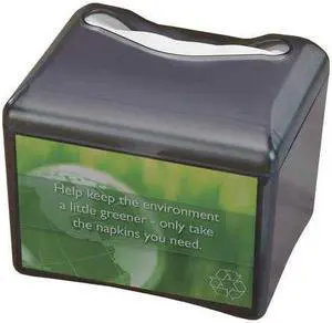 ZORO SELECT H4005TBKGR Plastic,Color Black,200,Napkin Dispenser