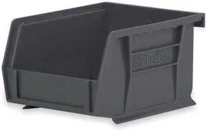 AKRO-MILS 30239BLACK Black Hang and Stack Bin, 10-3/4"L x 8-1/4"W x 7"H, Load