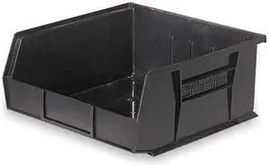 AKRO-MILS 30250BLACK Hang & Stack Storage Bin, 16-1/2 in W x 14-3/4 in L x 7 in