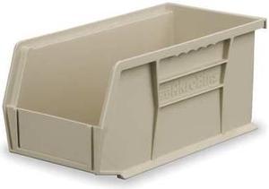 AKRO-MILS 30210STONE 10 lb Hang & Stack Storage Bin, Plastic, 4 1/8 in W, 3 in
