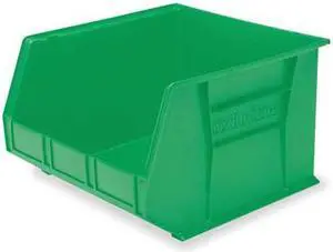 AKRO-MILS 30270GREEN Green Hang and Stack Bin, 18"L x 16-1/2"W x 11"H