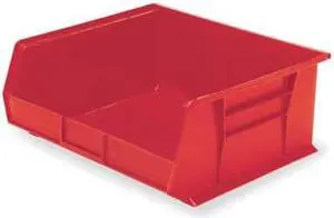 AKRO-MILS 30255RED Red Hang and Stack Bin, 10-7/8"L x 16-1/2"W x 5"H