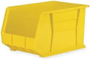 AKRO-MILS 30260YELLO Yellow Hang and Stack Bin, 18"L x 11"W x 10"H