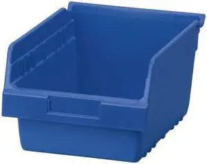 AKRO-MILS 30080BLUE Blue Shelf Bin, 11-5/8"L x 8-3/8"W x 6"H
