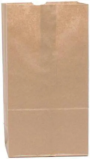 Grocery Bag Flat Bottom 3# Brown, Pk500 ZORO SELECT 12R060