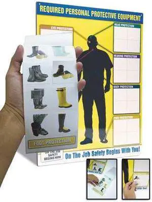 ACCUFORM PPE248 PERSNL PROTECTIV EQUIP CHART/LBL BOOKKIT