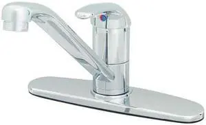 T&S B-2731 Swing Kitchen Faucet, Chrome, 1 Hole, Lever Handle