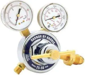 RADNOR RAD64003060 Gas Regulator, Propane, Propylene, Single Stage, 0.885"-14