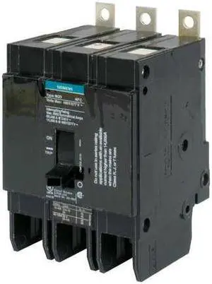 SIEMENS BQD360 Miniature Circuit Breaker, BQD Series, 60A, 3 Pole, 480V AC,