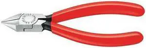Knipex 76-81-125 5" Diagonal Cutters for electromechanics w/ Tapered Head and Small Bevel - Plastic Grip