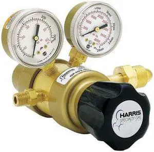 HARRIS KH1118 Specialty Gas Regulator, Industrial Air, Two Stage, 0.965"-14