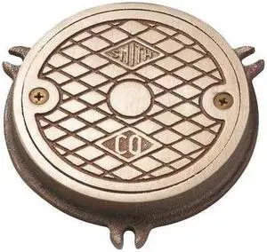 JAY R. SMITH MANUFACTURING 4810-04PB Floor Cleanout,3/4 in. H,Nickel Bronze