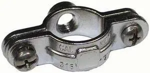 CALBRITE S61500SP00 Clamp, Conduit; Pipe Use, 1-1/2 in, 316 Stainless Steel,