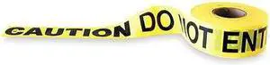 ZORO SELECT 1N956 Barricade Tape,Yellow/Black,1000ft x 3In