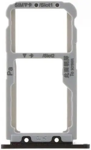 Dual SIM Card Tray Slot Holder Replacement For Huawei Nova 3  - Black