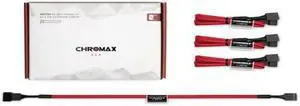 Noctua NA-SEC1 Chromax.Red 30cm 4Pin PWM Power Extension Cables (4 Pack)