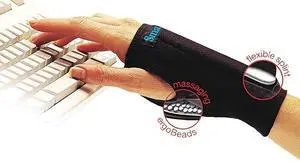 IMAK A20126B SmartGlove Wrist Wrap, Medium, Black
