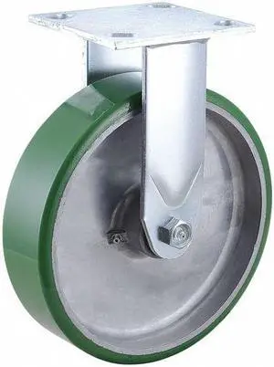 ZORO SELECT 3G142 Rgd NSF-Listed Plate Cstr,Polyurethane,8 in,1250 lb