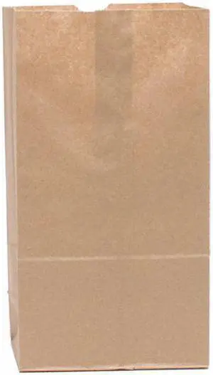 ZORO SELECT 18403 Grocery Bag Flat Bottom 3# Brown, Pk500