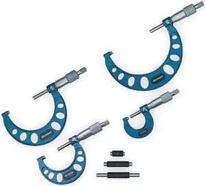 WESTWARD 2YNC1 Outside Micrometer Set,4 Pc,1-4 In