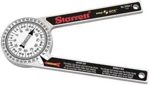 Miter Protractor,  Rectangular Head,  Yes,  0° to 360°, 90 x 4,  7" Length