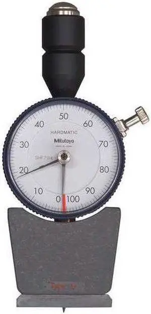 MITUTOYO 811-337-10 Analog Durometer,Shore D,1.73 x 0.71 In