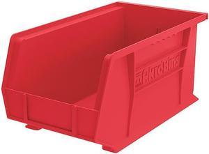 AKRO-MILS 30240RED 60 lb Hang & Stack Storage Bin, Plastic, 8 1/4 in W, 7 in H,
