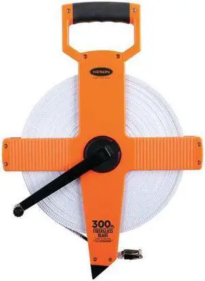 Keson Tape Measure,1/2 In x 300 ft/90m,Pumpkin OTR-18M-300 Keson Tape Measure,1/2 In x 300 ft/90m,Pumpkin OTR-18M-300