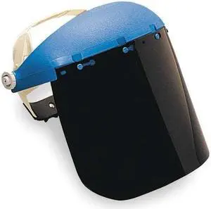SELLSTROM S39150 Ratchet Faceshield Assembly, Green Visor, 8 in Height, Ratchet