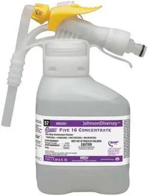 DIVERSEY 4963357 Cleaner and Disinfectant,PK2