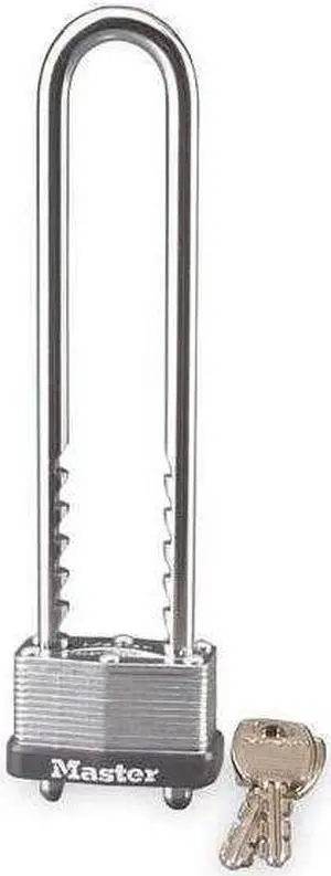 MASTER LOCK 517D Padlock, Keyed Different, Adjustable Shackle, Rectangular