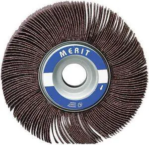 MERIT 08834123009 Flap Wheel,6 In D,1 In W, 1 In,40 G