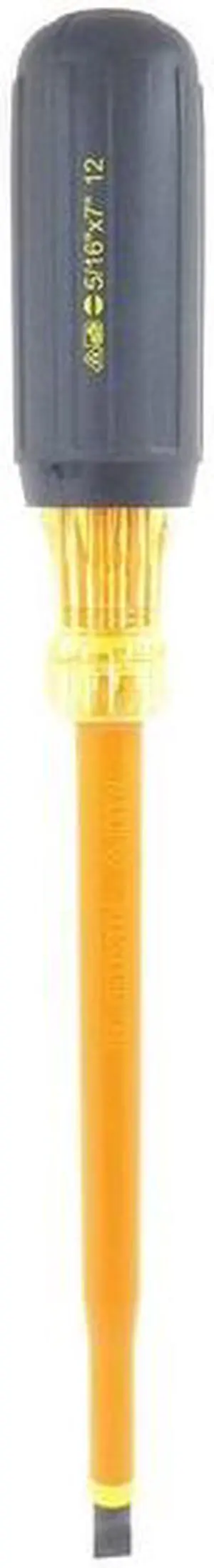 Insulated Screwdriver,Slotted,5/16" x 7",Round IDEAL 35-9166