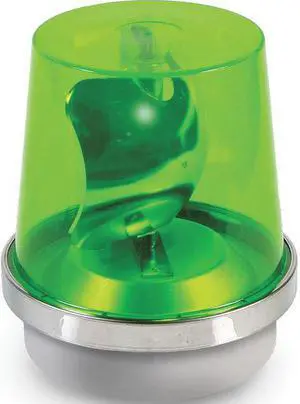 EDWARDS SIGNALING 52G-N5-40WH Warning Light, Green, 40W Halogen, 120V AC, 75