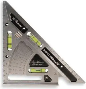 C.H. HANSON 03060 Pivot Square,Aluminum,11 x 8 In,Holster