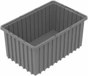 AKRO-MILS 33168GREY Industrial Grade Polymer, Divider Box, Gray, 16 1/2 in L, 8