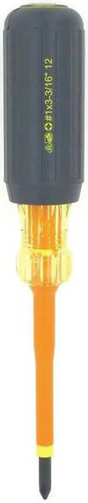 Insulated Screwdriver,Phillips,#1 x 3-3/16,Round IDEAL 35-9193