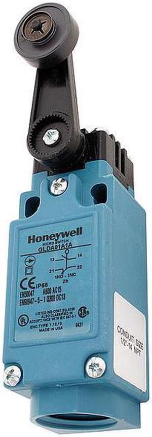 HONEYWELL GLDA01A1A Limit Switch, Roller Lever, Rotary, 1NC/1NO, 10A @ 600V AC