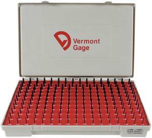 VERMONT GAGE 902400200 Pin Gage Set,Minus,1.31-4.99mm,Black