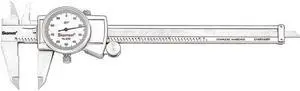 STARRETT 3202-6 Dial Caliper w/Case,6 In,White
