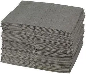 BRADY GP100-B Sorbent Pad, Oil, 28 gal Vol Absorbed per Pkg, 15 in x 19 in,