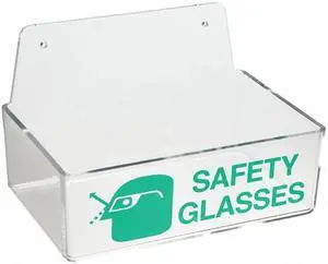 BRADY 2011 Saf Glss Hldr W/o Cover,Tray,Grn/Clr