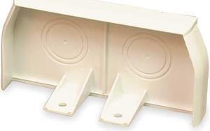 LEGRAND 40N2F20WH End Cap, CableSmart 40N2 Series, 1 Channel, 4 in W, 2 in H,