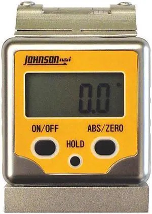 JOHNSON 1886-0400 Digital Angle Finder,Mag,VGroove,1 Vial