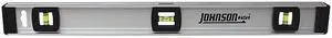 JOHNSON LEVEL & TOOL 1300-2400 I Beam Level,Alum,24 In L,3 Vials,Silver