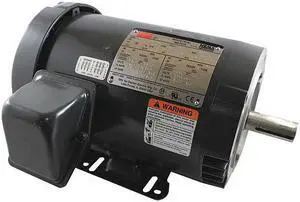 DAYTON 31TU37 Three-Phase General Purpose Motor, 2 HP, 143-5TC/56HCZ Frame,